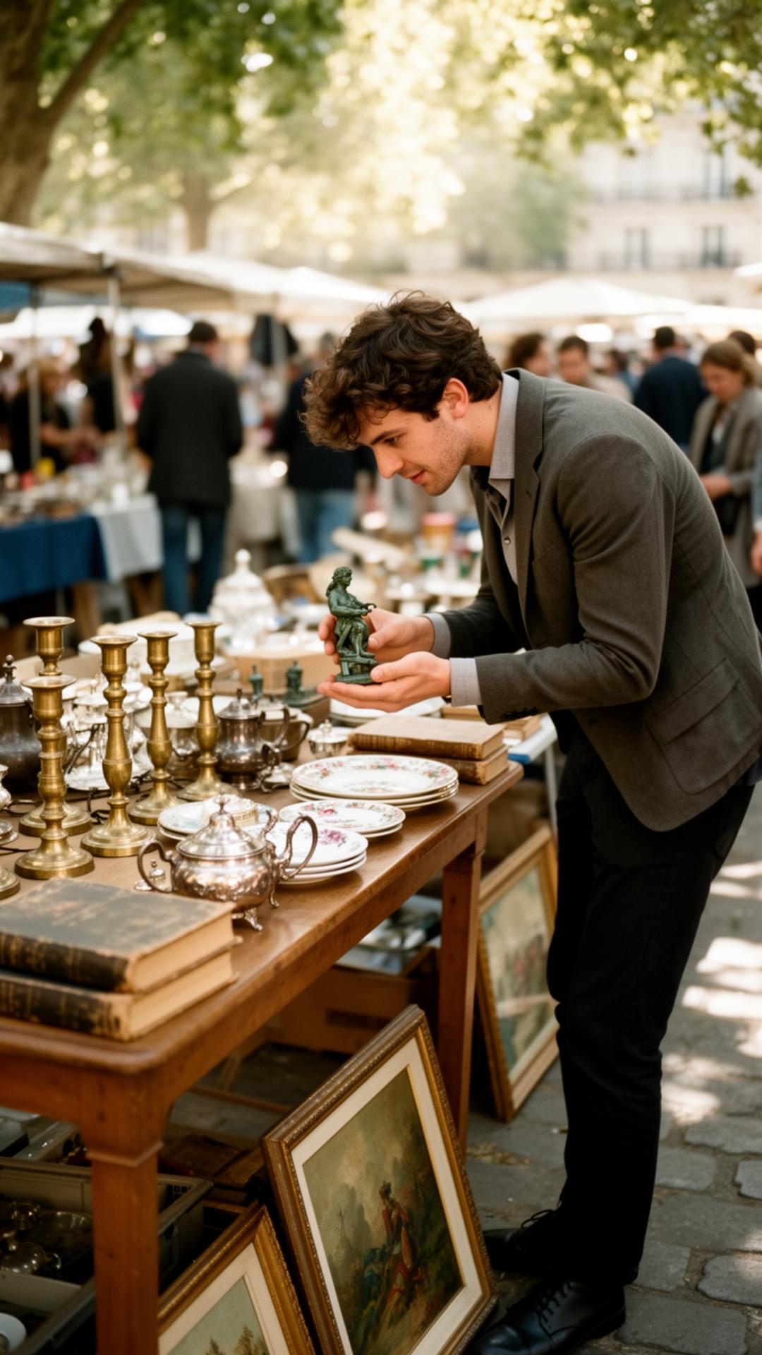 A reseller photographing a vintage find for Vinted, eBay and Marketplace